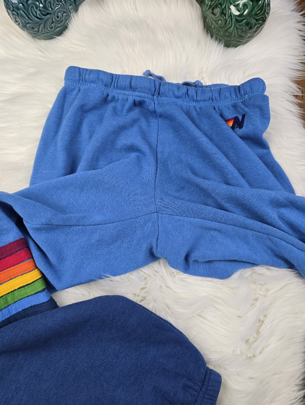 Aviator Nation limited Edition very RARE 7 Stripe Signature Sweatpants Small - Picture 3 of 15